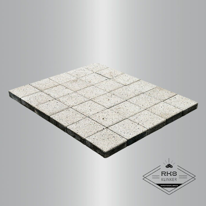 Тротуарная плитка BRAER, Лувр, Гранит на белом, 200х200х60 мм в Симферополе